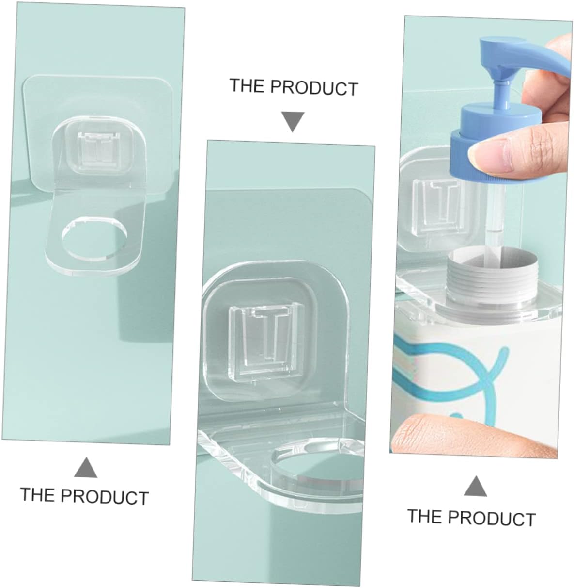 PRETYZOOM Rustproof Shower Gel Holder for Wall Mount