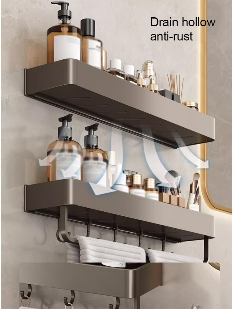 ANNBKA 1 Layer Wall Mounted Shower Caddy Organizer