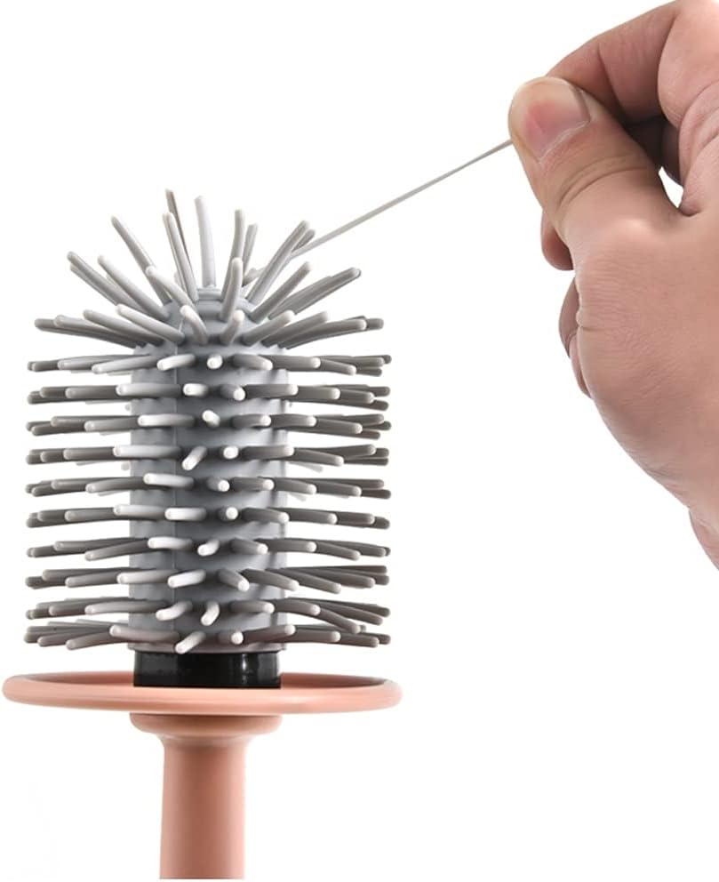 Bathroom Toilet Brush with Stand and 360 Cleaning Head