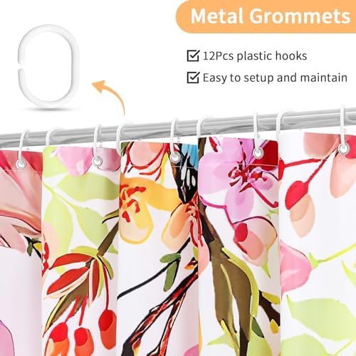 Gibelle Small Stall Shower Curtain 36x72 with Hooks