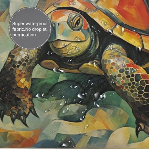 DAOWANGZUO Sea Turtle Shower Curtain Set