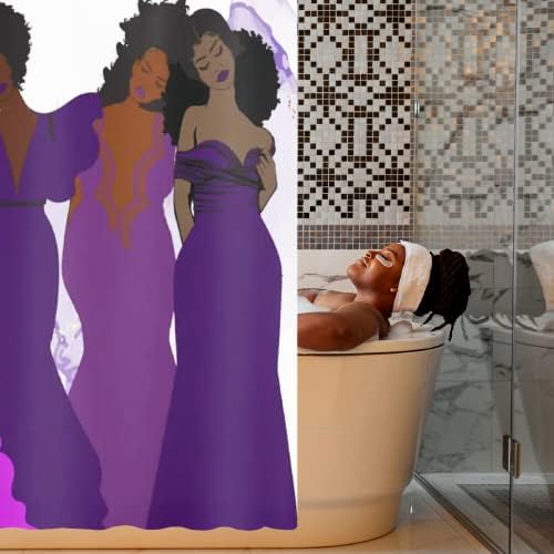 Pardon My Fro Harmony Shower Curtain - 71x71 White 100 Polyester Chic Print