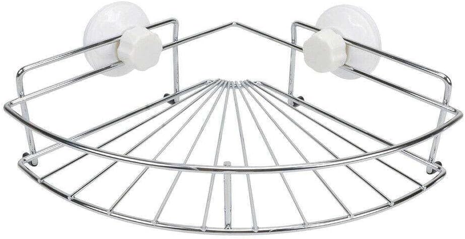 FINANCIALLY LIT Shower Corner Organizer Suction Cup Rack