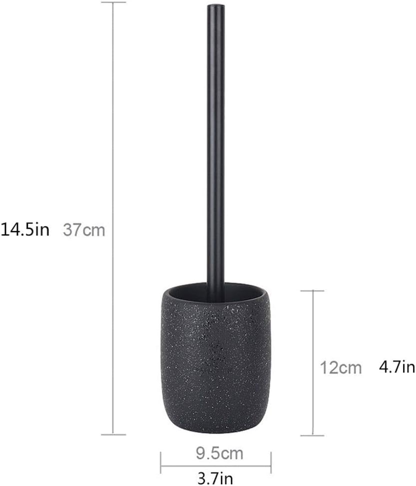 UNNS Toilet Brush Set with Holder Black