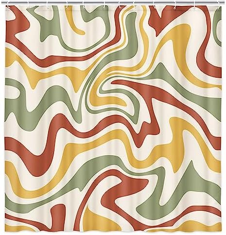 Dongbei Boho Sage Green 72X72in Shower Curtain with Hooks 1
