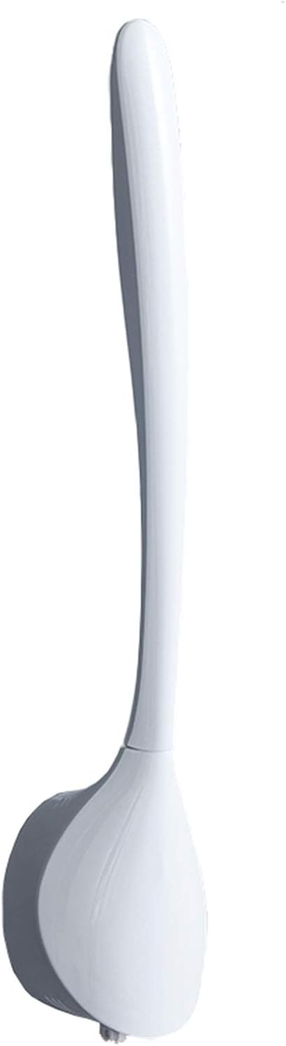 NLIAN Silicone Toilet Brush with Holder Gray