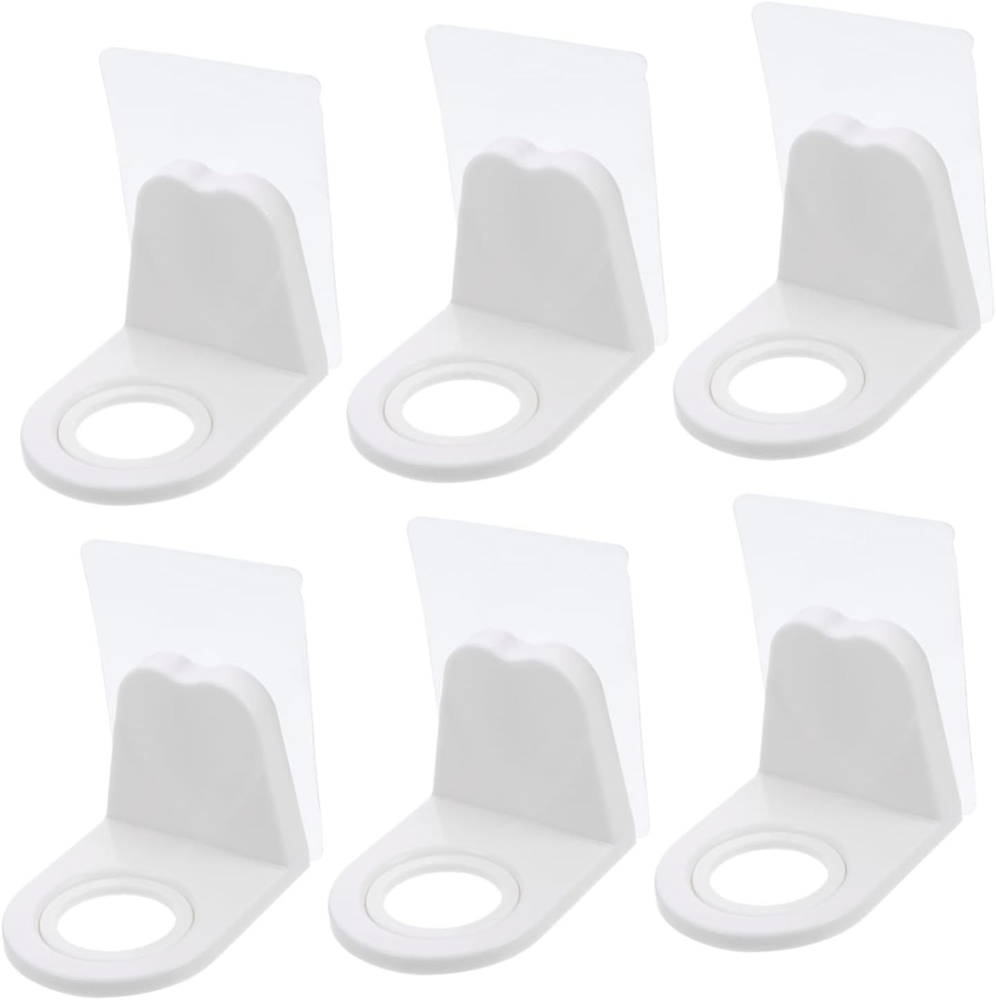 10pcs Adhesive Toilet Shelf Hooks No Drill Bathroom Organizer