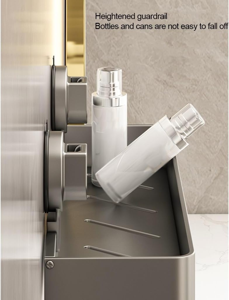 Shower Shelf Racks Suction Cup Waterproof Bathroom Storage Rack