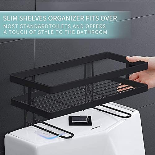 Wall-Mounted Shower Shelf Racks Black Multifunctional Bath Organizer