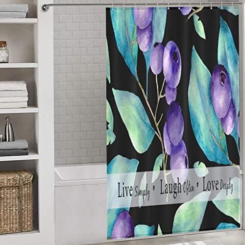 Sweet Natural Food Shower Curtain with 12 Hooks