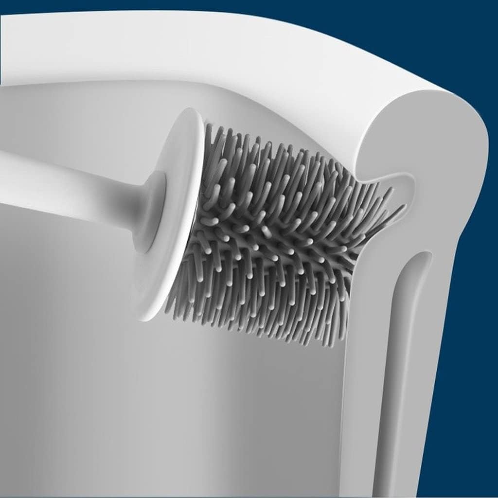 YZERTLH Toilet Brush with Wall-Mounted Holder