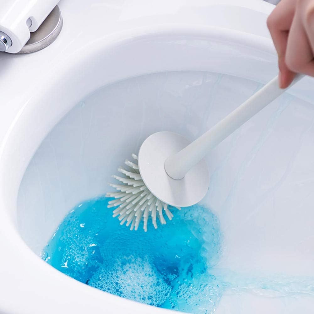 SPOUR Toilet Brush Set with Quick Drying Holder - Blue