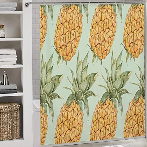 Adorable Pineapple Shower Curtain 72x72inch