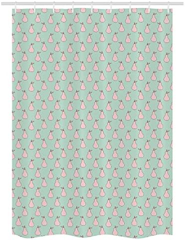 Ambesonne Pear Stall Shower Curtain Set with Hooks