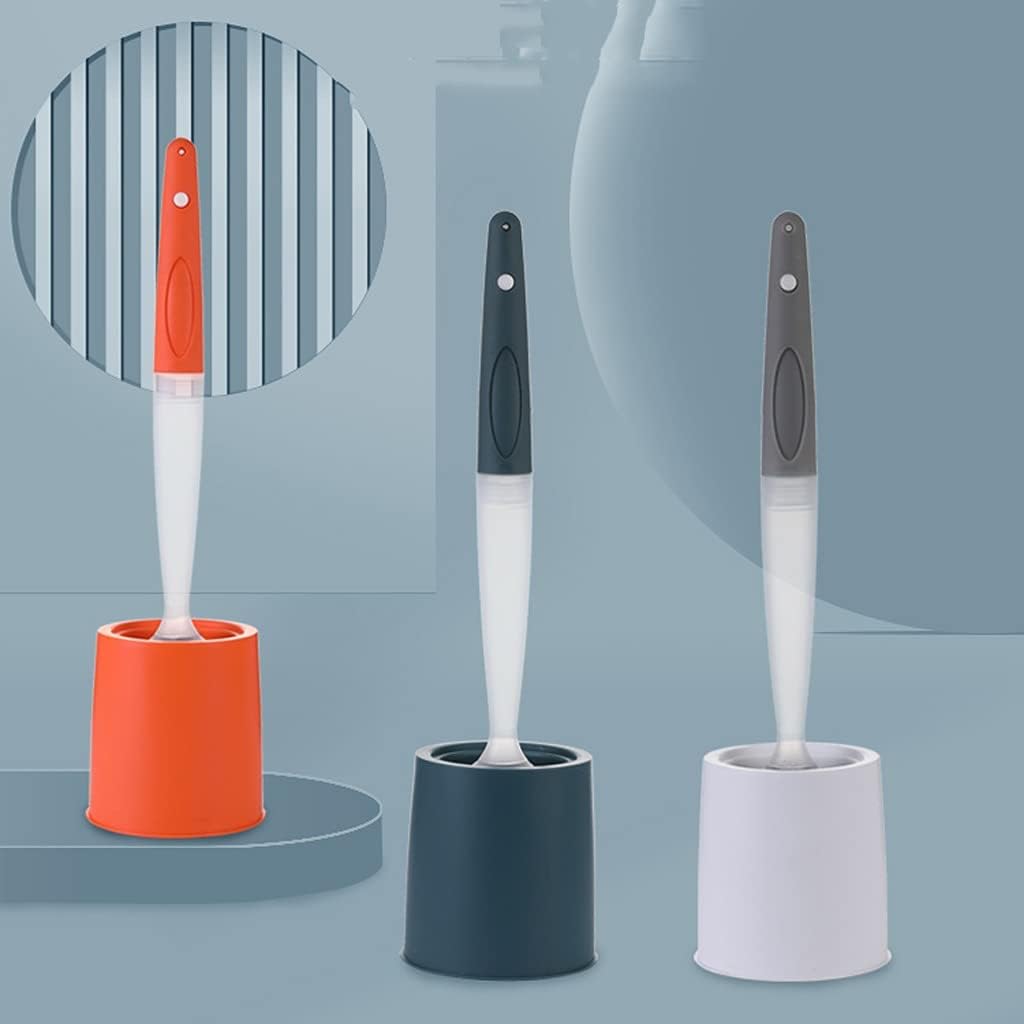 Toilet Brush with Wall Mount Holder Soft Bristles 360 Cleaning Tool