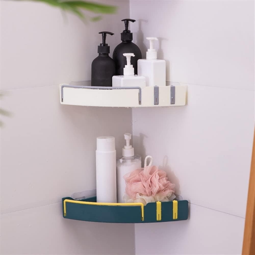 2PCS Blue Shower Caddy Bathroom Corner Storage Shelf Organizer