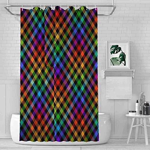 VISALUNA Shower Curtain Set with 12 Hooks 72x72in
