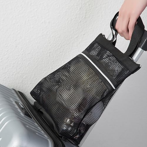 YUENCHING Mesh Shower Caddy Bag - Black