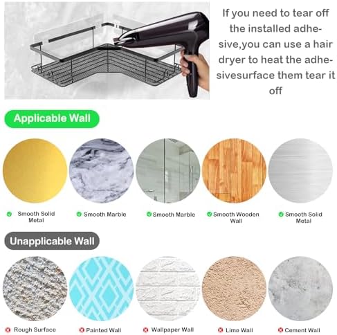 ChrisW 14 Pcs Waterproof Wall Hooks Adhesive