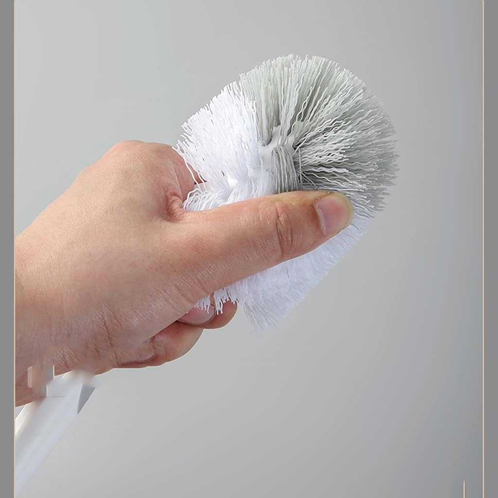 TOMYEUS Toilet Brush with Holder Wall-Mounted Deep Cleaning Set