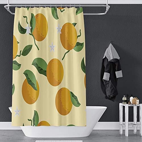 OERJU 60x72inch Waterproof Shower Curtain with Hooks