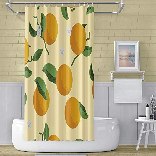 OERJU 60x72inch Waterproof Shower Curtain with Hooks