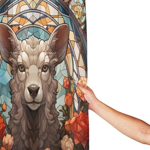 DAOWANGZUO Sheep Shower Curtain Set