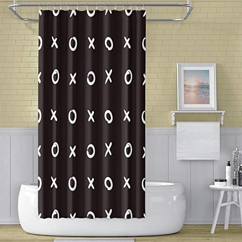 OERJU Cartoon Shower Curtain Set 72x72inch Waterproof Polyester