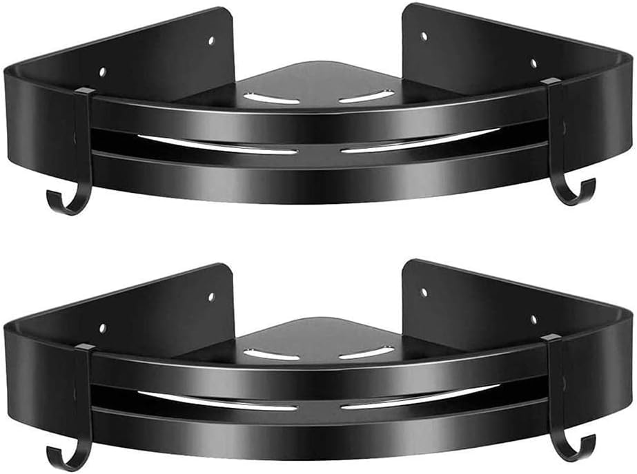 ANNBKA Shower Caddy Black Corner Shelf Racks