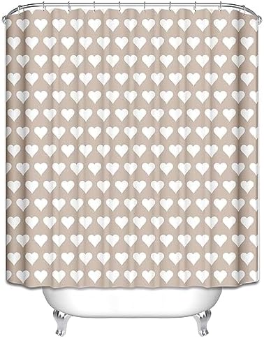 Homxi Khaki Grommet Shower Curtain 59 x 70 1