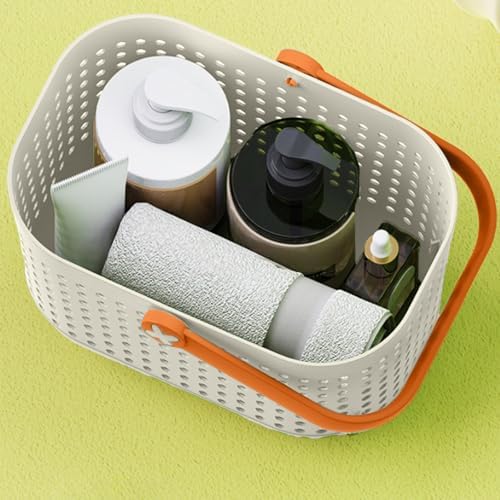 Durable Plastic Shower Caddy Basket with Handle