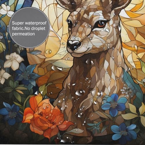 DAOWANGZUO Kangaroo Shower Curtain Set 72x72in