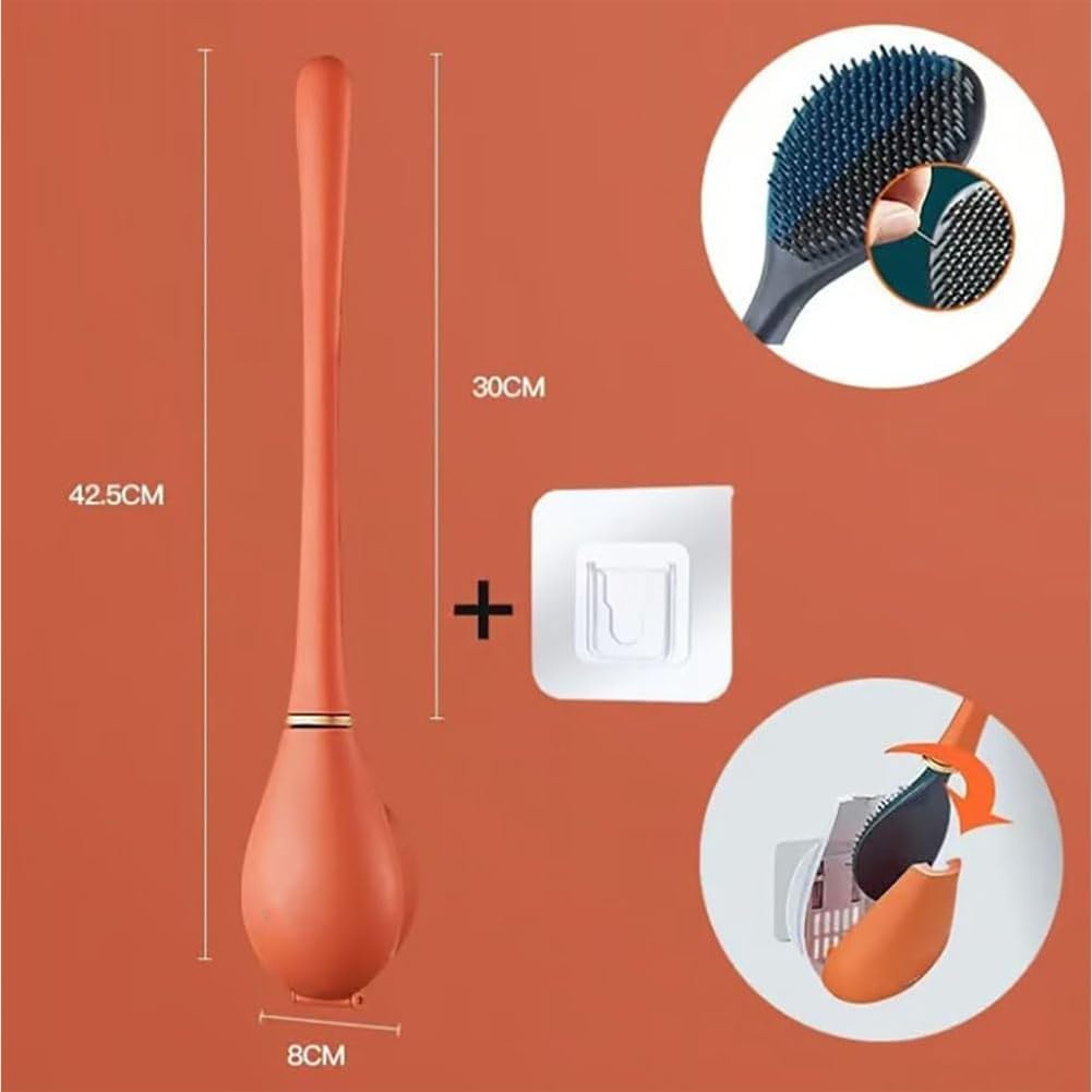 Reaci-Zicoly 2025 Lekxagabo Ag03 Flexible Silicone Toilet Brush Set