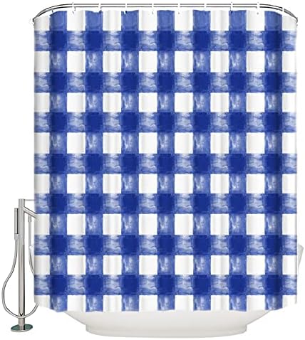 Savannan Shower Curtain Set with 12 Hooks and Water Repellent Fabric