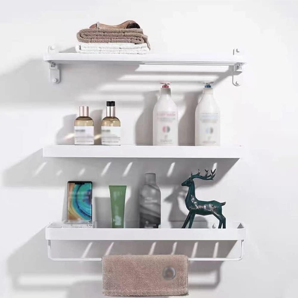 Shower Shelf Racks Storage Rack with Towel Bars Wall Mounted Caddy