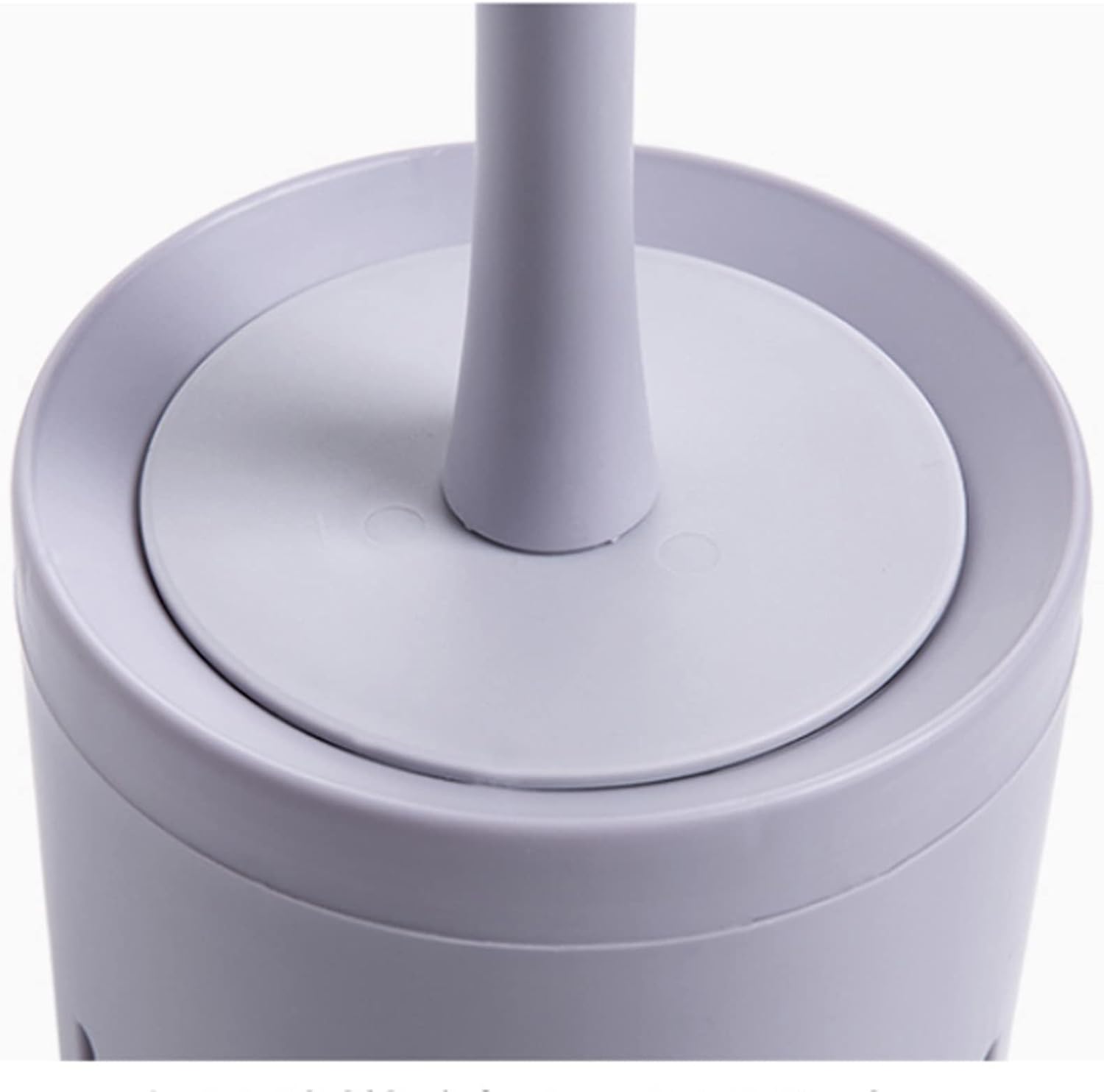 Gray-Blue Wall-Mounted Toilet Brush Set with Holder