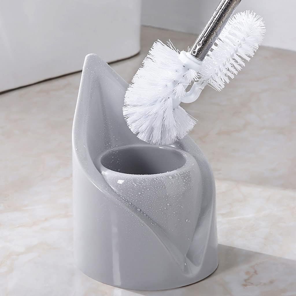 Long Handle Toilet Brush with Holder Set for Bathroom 1