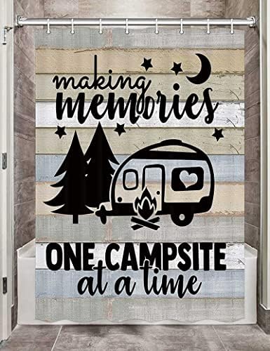 JAWO Camper RV Shower Curtain Set with Hooks