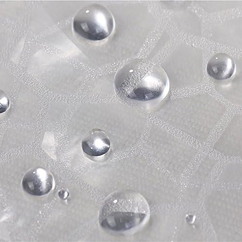 AooHome 72x72 Inch Clear EVA Shower Curtain with Bottom Magnets