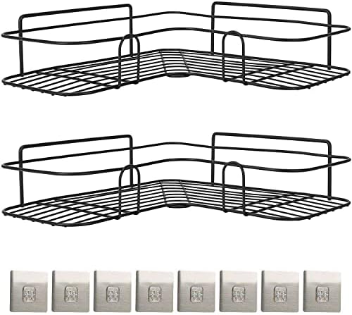 FINANCIALLY LIT 2Pack Corner Shower Caddy Shelves