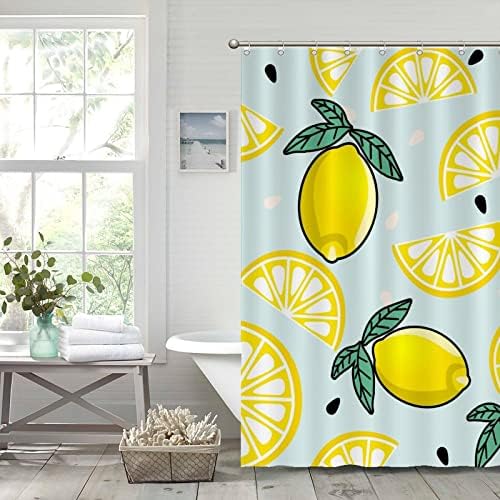 Funny Fruit Shower Curtain Liner Set 71 x 79