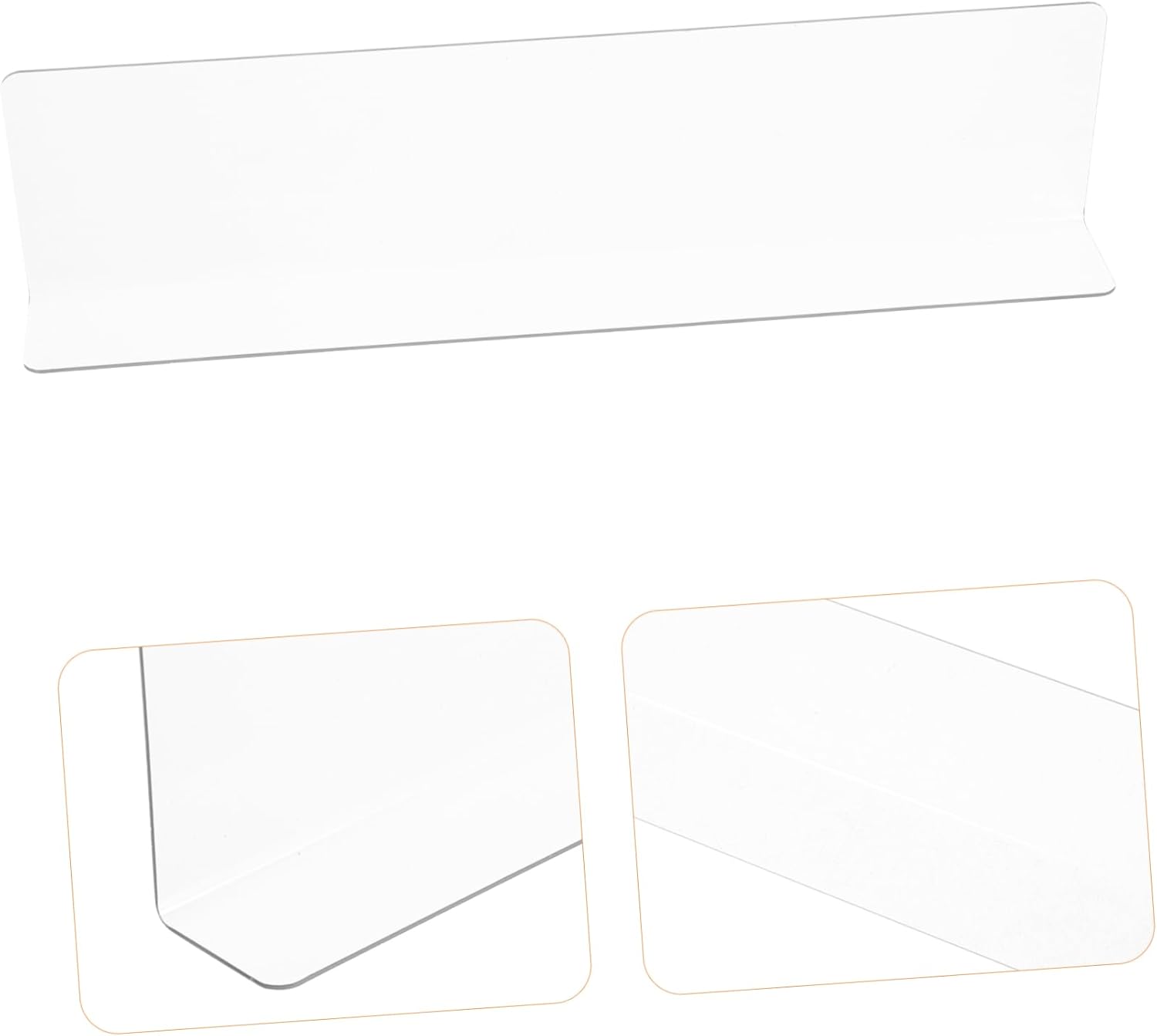 Wakauto Bathtub Corner Water Guard Splash Baffle PVC