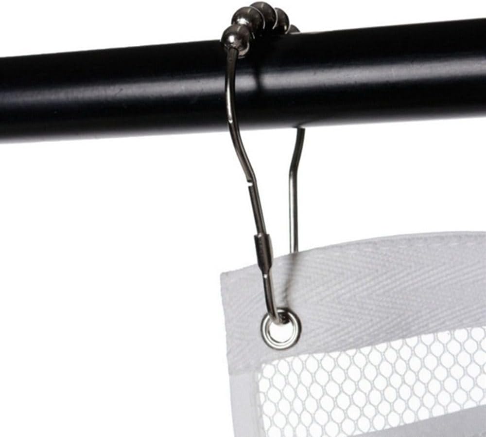 1PCS Durable Clear Mesh Shower Caddy with 6 Pockets