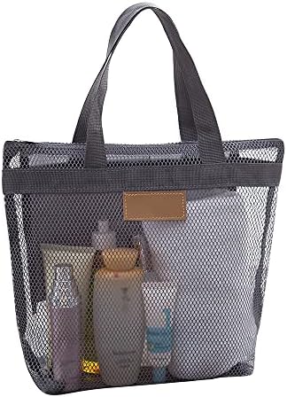 Pebipoo 2 Mesh Shower Caddy Bags with Zipper and Inner Pocket