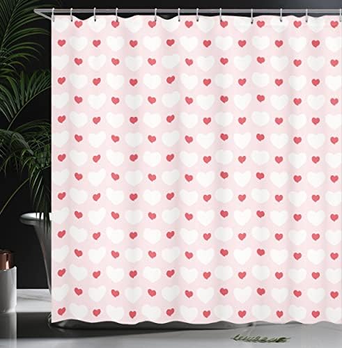 Ambesonne Love Decor Shower Curtain Set 75 Inches Long