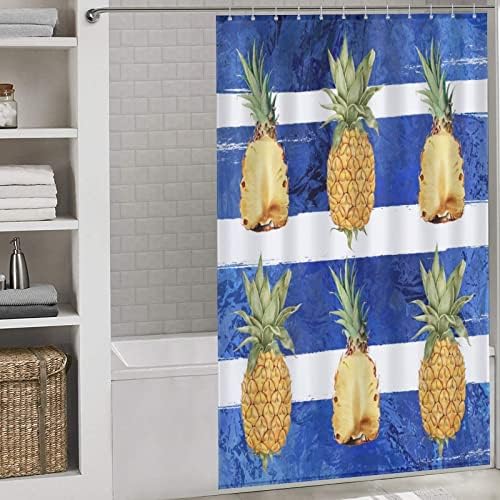 Sweet Natural Food Shower Curtain with 12 Hooks for Bathtubs