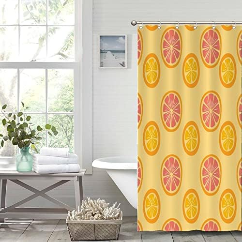 Fresh Fruit Shower Curtain Liner 35x71 Lemon Pattern
