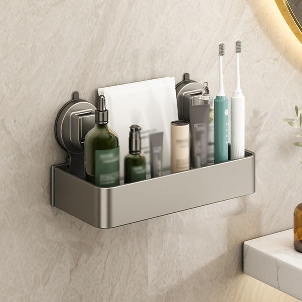 Shower Shelf Racks Suction Cup Waterproof Bathroom Storage Rack