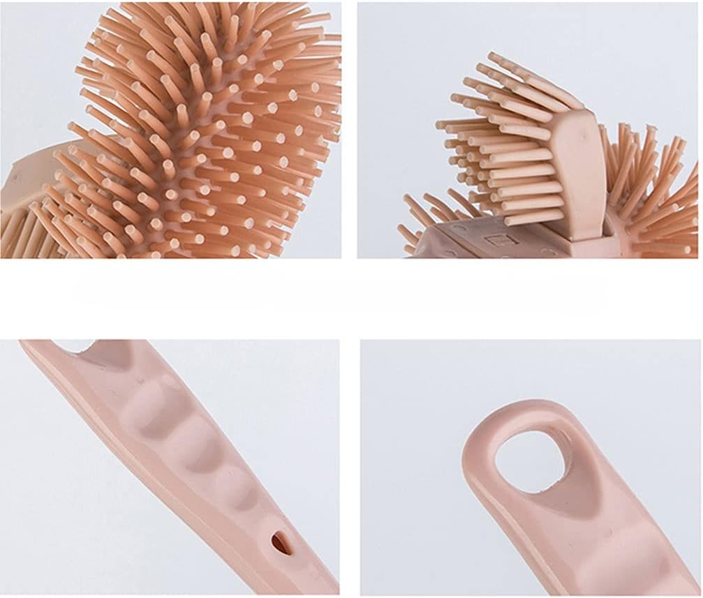 RUVOO Toilet Brush and Holder Set Soft Bristle Bathroom Cleaning Tool