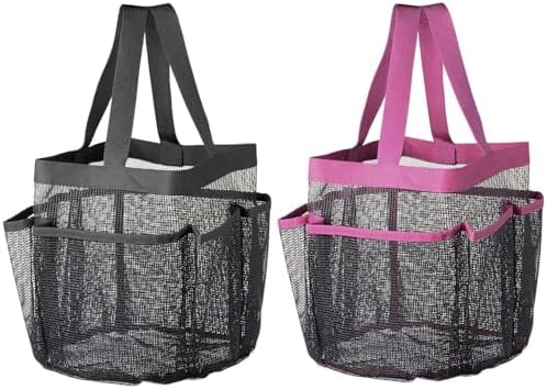 FINANCIALLY LIT LKOP 2 Pack Mesh Shower Caddy
